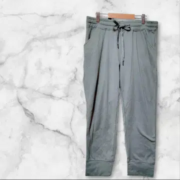 NEW YORK LAUNDRY 스웨트 팬츠 M 스모키 그린