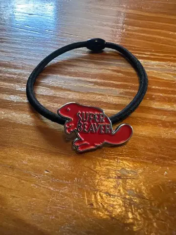 SUPER BEAVER 머리끈 빨간색