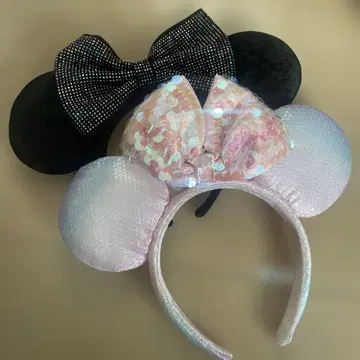 미니 머리띠 스팽글 2개 세트