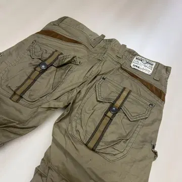 EDWIN 에드윈 카고 팬츠 S 사이즈 카키 KV453 밀리터리