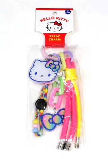산리오 헬로키티 스트랩 참 컬러풀