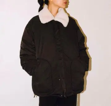 ma1 다운 자켓 오버 사이즈 블랙 다운 자켓