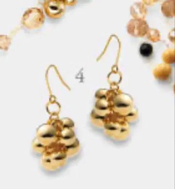 Milly Callegari/밀리 카레가리 골드 디자인 후크 귀걸이