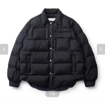 everyone 다운 셔츠 재킷 (BLACK) L 사이즈