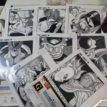 제비뽑기 드래곤볼 40th G상 코믹스 클리어 파일 세트 8개