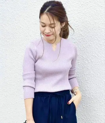 거의 새상품 SHIPS 울 스키퍼 리브 니트 풀오버