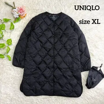 [유니클로] 새상품급 다운 릴랙스 코트 블랙 XL 사이즈 여성용