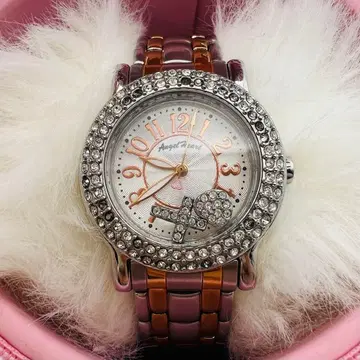 작동품 Angel Heart 스톤 장식 손목시계