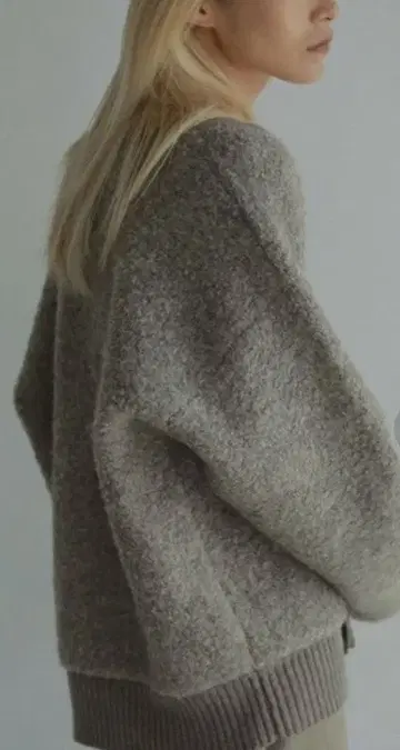 anuke 가디건 부클 니트 가디건