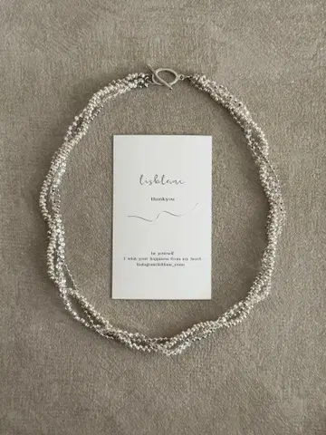 d947 파르팔레 볼 체인 3연 목걸이