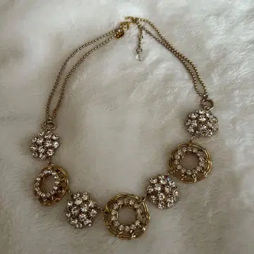 그레이스 콘티넨탈 크리스탈 비쥬 골드 목걸이