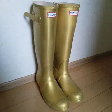 HUNTER original tall antique gold UK6