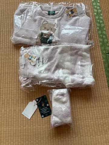 젤라피케 스벅 핑크 플리스 룸웨어 세트