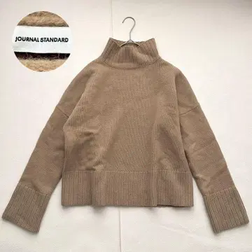 JOURNAL STANDARD 캐시미어 하이넥 니트 베이지 F