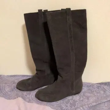 cavacava 차콜 브라운 스웨이드 롱 부츠 24