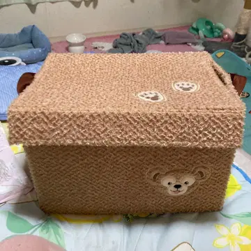 더피 얼굴 자수 수납 박스