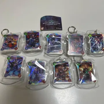 쉐도우버스 WB 카드 아크릴 키링 컴프 세트