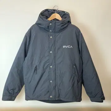 새상품급 RVCA 후드 부착 그레이 점퍼 L