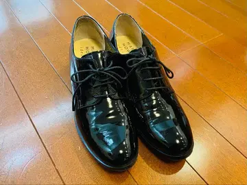 [ 미사용급 ] 마가렛호웰 idea 에나멜 레이스업 슈즈 블랙 23.5