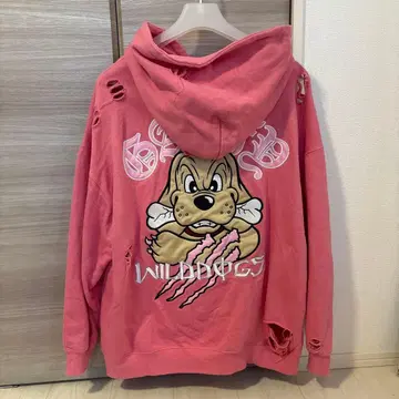 갈피 각성 비스트 후드티 [컨디션 최상] 대형견 핑크