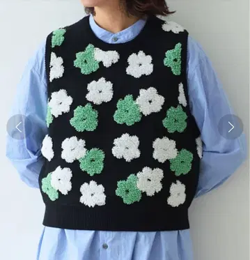 bulle de savon hana 자카드 니트 베스트