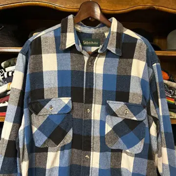 90s Gander Mountain 블록 체크 헤비 플란넬 셔츠