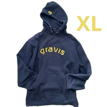 gravis 네이비 풀오버 후드티 XL