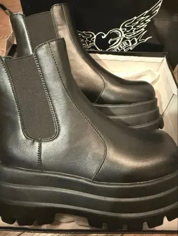 통굽 숏부츠 8cm