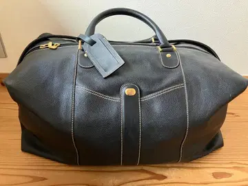 dunhill 보스턴 백 블랙 가죽