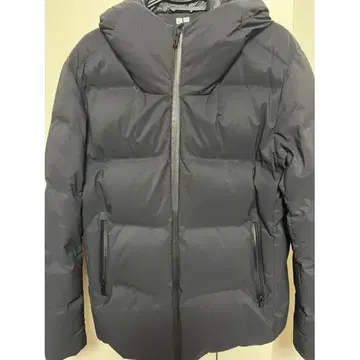 uniqlo 유니클로 심리스 다운 후드티 XL 블랙