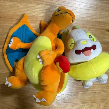 포켓몬 리자몽 완파치 봉제 인형 2개 세트