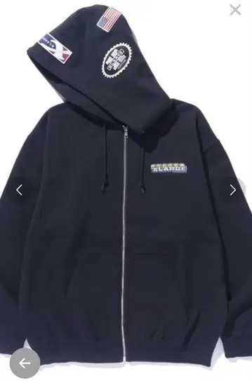 XLARGE 지퍼 후드티 S 사이즈