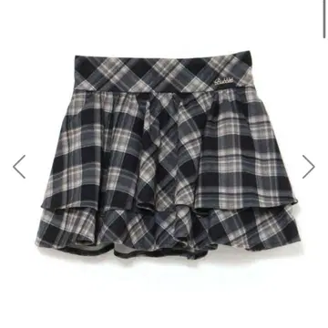 BUBBLES 티어드 치마바지 [ 브라운 체크 ]