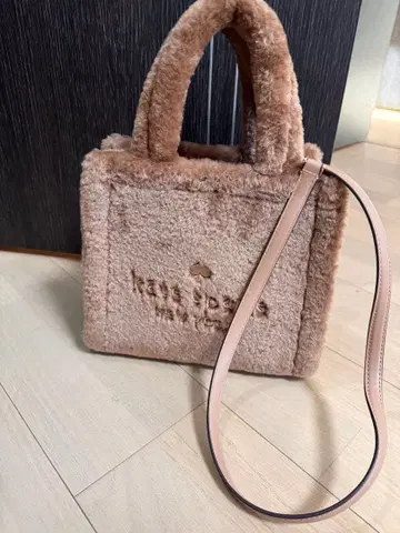 kate spade 숄더백 베이지 퍼