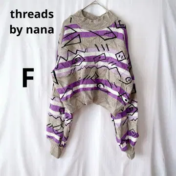 threads by nana 기하학 패턴 니트 [ F ] 컬러풀