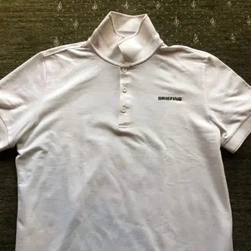BRIEFING 화이트 피케 셔츠