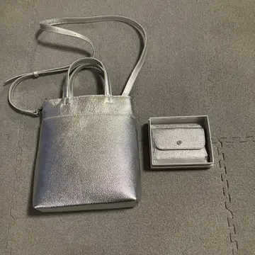 실버 숄더백 & 지갑