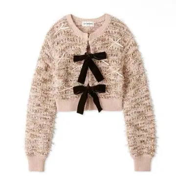 LILY BROWN 벨로아 리본 가디건 최종 가격 인하