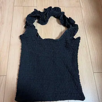 니코앤드 nico and 프릴 블랙 토트백