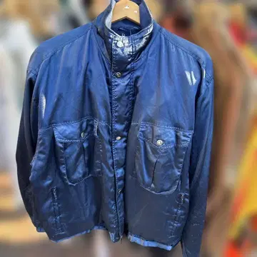 AFTER C 네이비 나일론 자켓