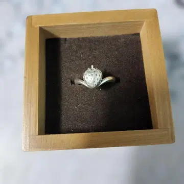 레어 SILVER 스트로베리 모티브 반지 #9