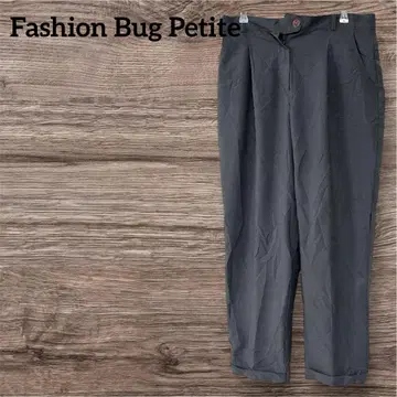 Fashion Bug Petite 그레이 플리츠 팬츠
