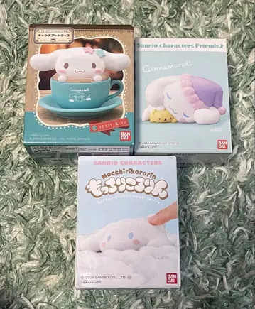 산리오 캐릭터즈 캐릭터 아트 케이스 피규어 시나모롤 세트