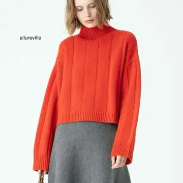 알아바일 지롱 스트라이프 미들 리브 풀오버 니트