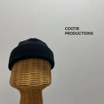 쿠티 니트 모자 모자 캡 와플 코튼 아크릴 얕은 일본제