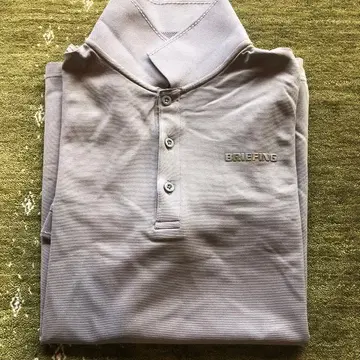 BRIEFING 그레이 피케 셔츠