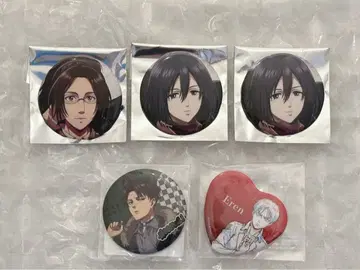 진격의 거인 캔뱃지 세트