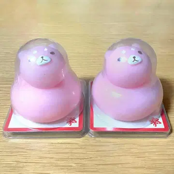 카가미모치 스퀴즈 시바견 곰 핑크 쫀득쫀득 마쉬멜로우 쪼물쪼물 설날 동물