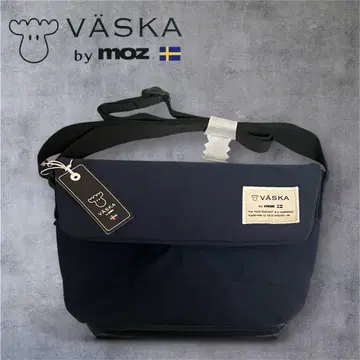 VASKA by moz 숄더백 메신저 백 네이비