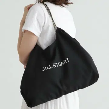 [ JILL STUART ] 새상품급 토트백 블랙 로고 체인